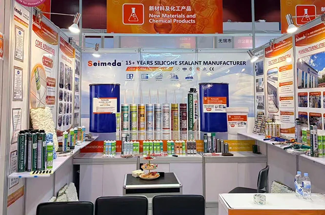SHANDONG OYG NEW BUILDING MATERIALS CO., LTD Привлекает толпы посетителей на Кантонской ярмарке &ndash; Конструкционный клей, пенопластовый герметик и клей без гвоздей торговой марки SEIMEDA хорошо принят покупателями по всему миру